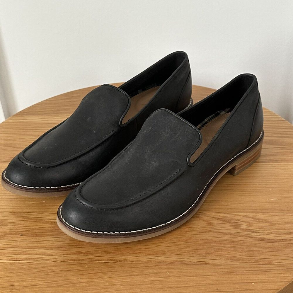 Sperry Black Leather Loafers